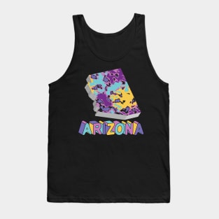 Arizona State Map Art Tank Top